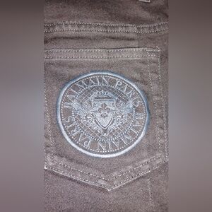 BALMAIN PARIS BLACK SKINNY JEANS